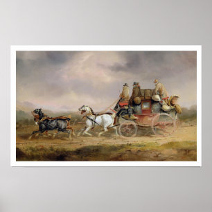 Pôster Mail Coaches on Road: The Louth-London Royal M