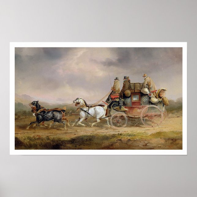 Pôster Mail Coaches on Road: The Louth-London Royal M (Frente)