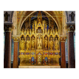 Pôster Main Altar In Votivkirche, Viena, Áustria