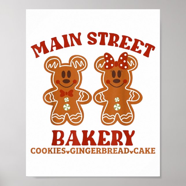 Poster Main Street Bakery Cookies Gingerbread Cake Christ (Frente)