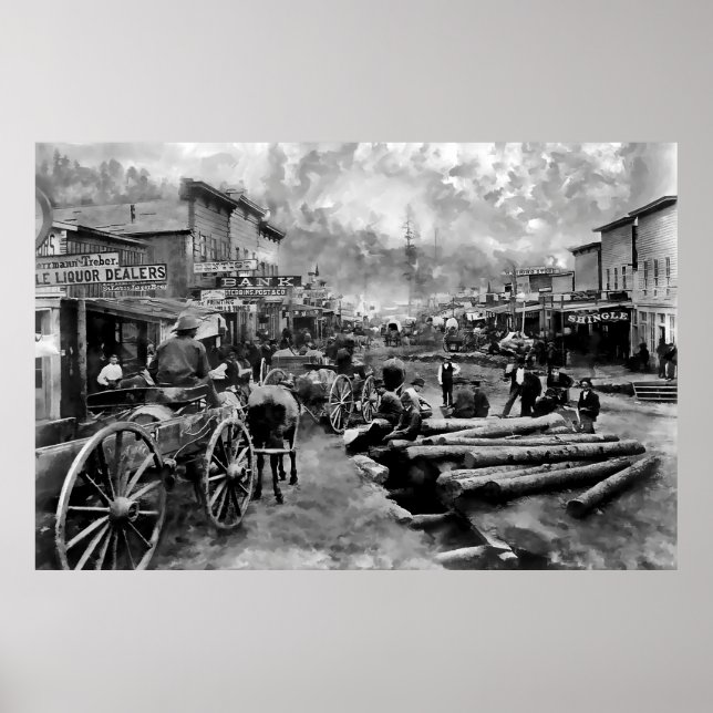 Poster Main Street DEADWOOD 1876 (Frente)