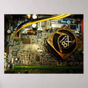 Pôster Mainboard do computador