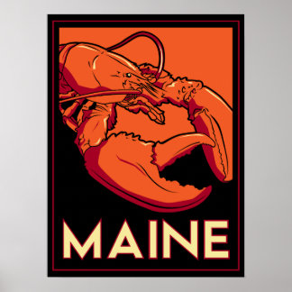 Pôster Maine Art Deco