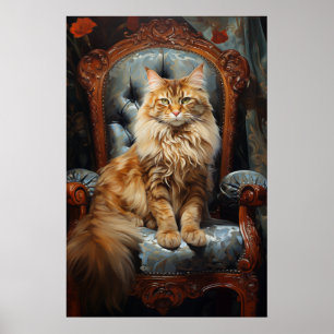 Poster Maine Coon cat
