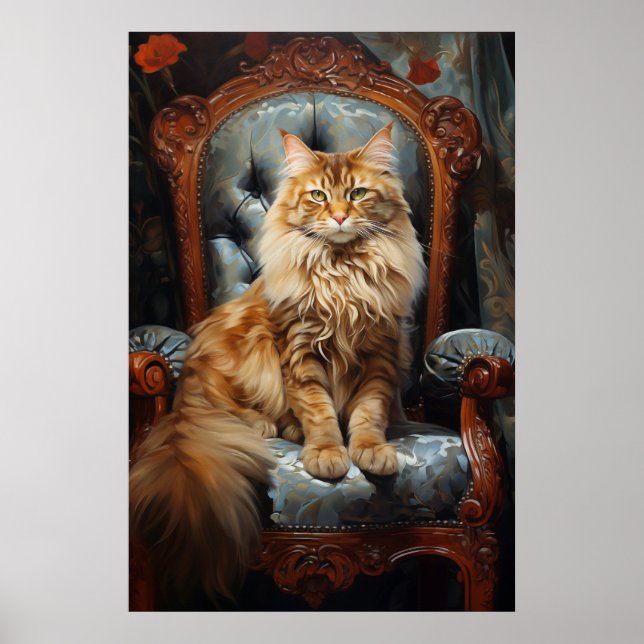 Poster Maine Coon cat (Frente)