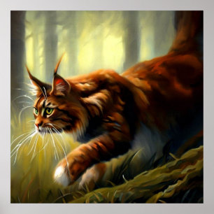 Poster Maine Coon Cat