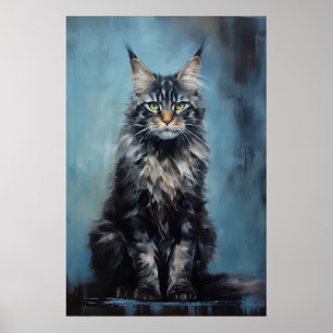 Poster Maine Coon cat