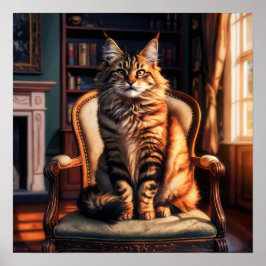 Poster Maine Coon Cat
