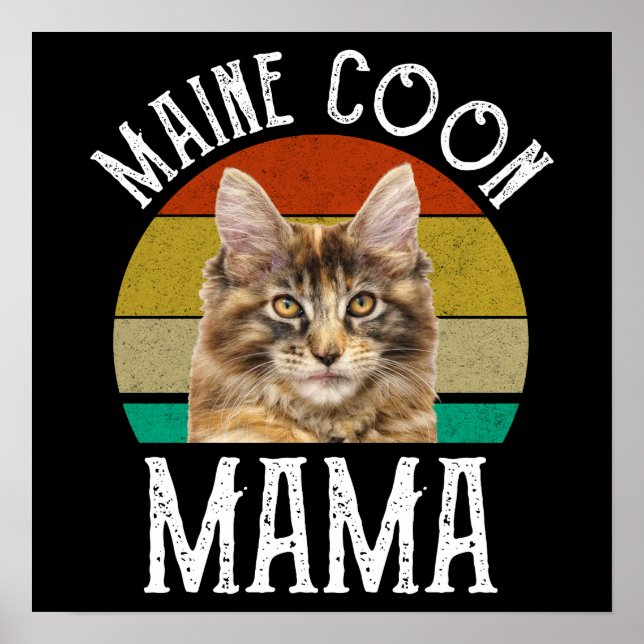 Poster Maine Coon Mama (Frente)
