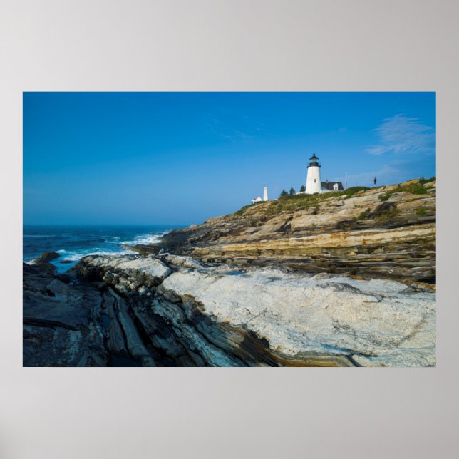 Pôster Maine, Pemaquid Point, Farol de Pemaquid Point (Frente)
