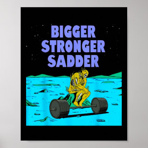 Poster Maior Forte Elevação de Peso do Sadder
