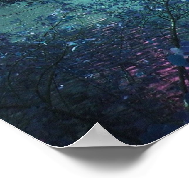 Poster Maior parte da laguna azul (Borda)