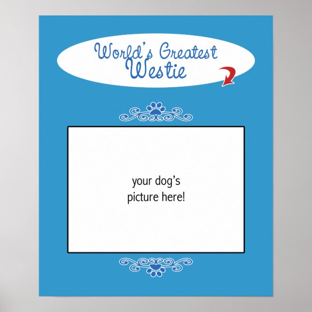 Pôster Maioria dos Mundos Personalizados (Frente)