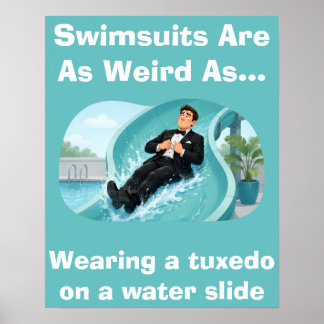 Poster Maiôs São Estranhos Humor de Rampa de Água