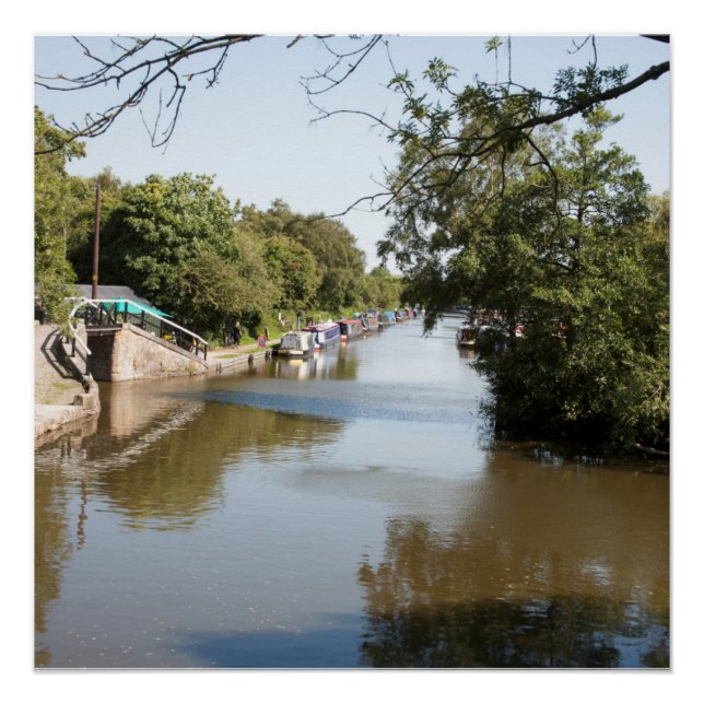 Pôster Mais alto do Canal Macclesfield Poynton Cheshire (Frente)