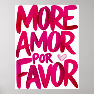 Poster Mais amor por favor