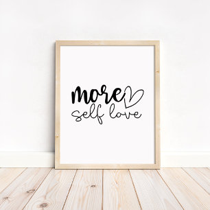 Poster Mais Amor Próprio - Motivacional Boho Minimalista
