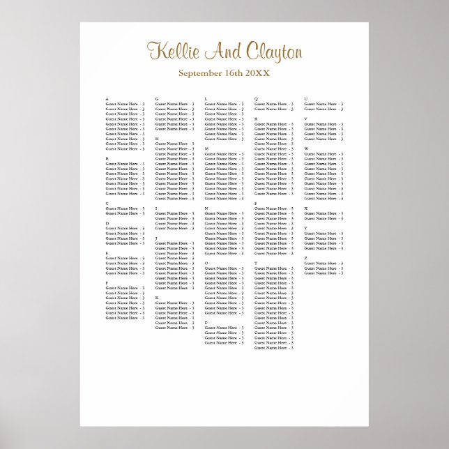 Poster Mais de 250 Gráfico Simples de Casamentos (Frente)