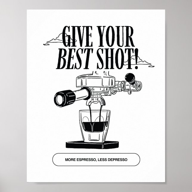 Poster Mais Espresso Menos Depresso (Frente)