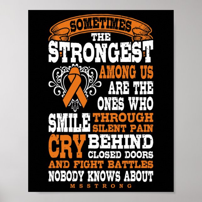 Poster Mais Forte Entre A Esclerose Múltipla (Frente)