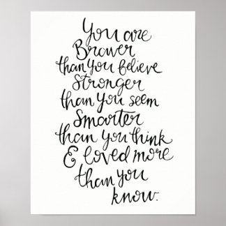 Poster Mais Forte, Mais Inteligente, Mais Corajosa & Amad