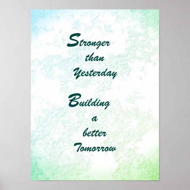 poster 'Mais forte que ontem' (Frente)