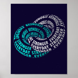 Poster Mais Forte Todos os Dias – Motivação Fitness Inspi