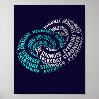 Poster Mais Forte Todos os Dias – Motivação Fitness Inspi