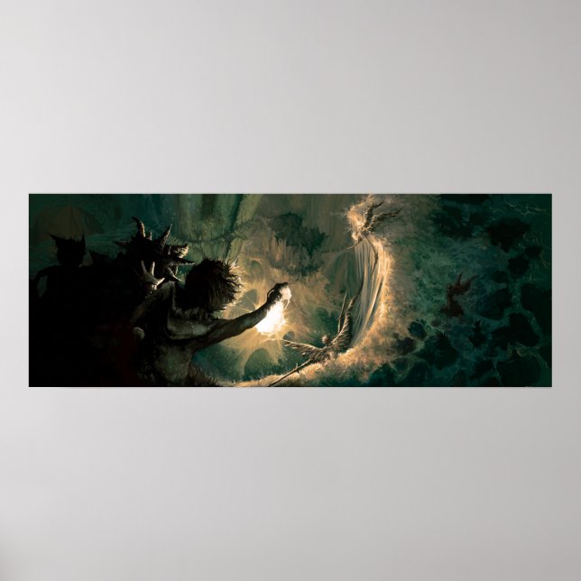 Pôster Mais fundo e fundo no buraco do coelho (Frente)