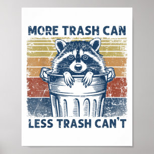 Poster Mais Lixo Lata Menos Lixo Não Pode Lixo Panda Mão-