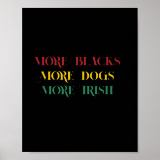 Poster Mais negros Mais Cachorros Mais Irlandeses - Menti
