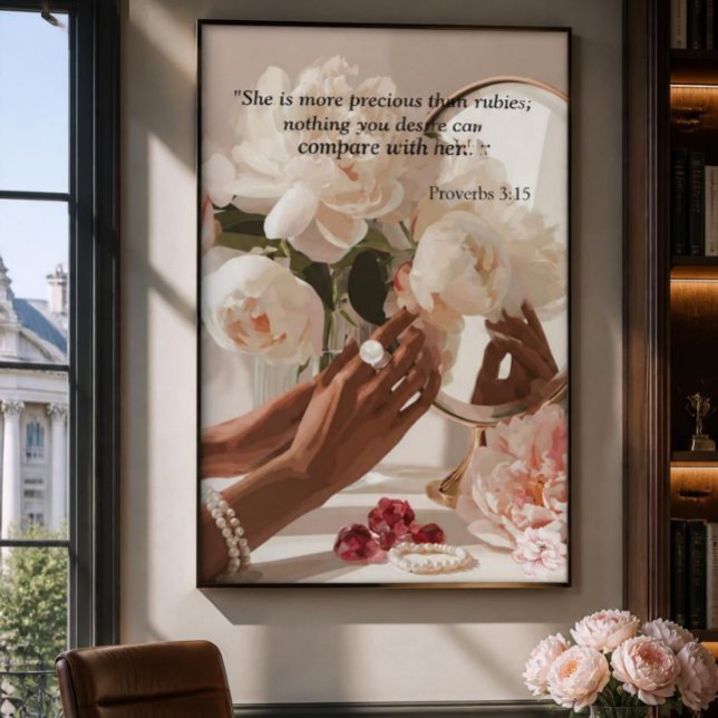 Poster “Mais Precioso que Rubis " (Criador carregado)