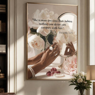 Poster “Mais Precioso Que Rubis "