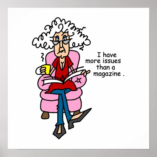 Pôster Mais problemas do que um Humor da Revista (Frente)