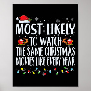 Poster Mais Propenso a Assistir os Mesmos Filmes de Natal