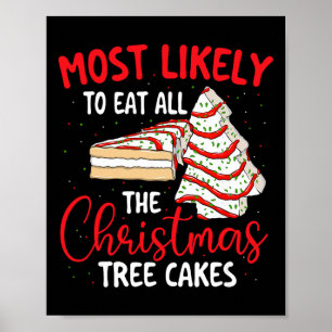 Poster Mais Propenso a Comer Todos os Bolos da Árvore de 