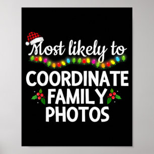 Poster Mais Propenso a Coordenar Fotos de Família Corresp