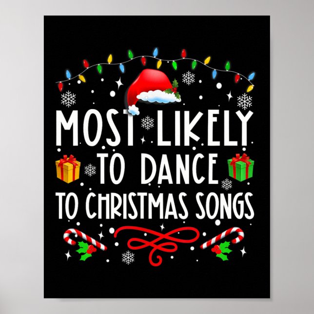 Poster Mais Propenso a Dançar ao Som de Músicas de Natal  (Frente)