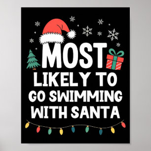 Poster Mais Propenso a Ir Nadando com o Papai Noel no Nat