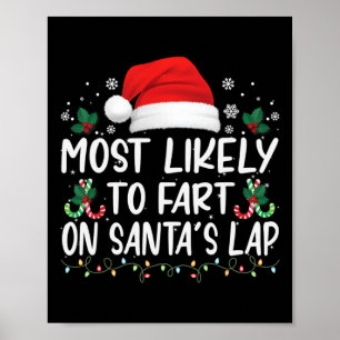 Poster Mais Propenso a Peidar no Colo de Papai Noel Famíl