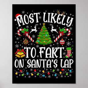 Poster Mais Propenso a Peidar no Colo do Papai Noel Famíl