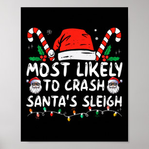 Poster Mais propenso a travar Papais noeis de Natal