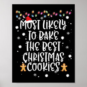 Poster Mais Provável A Assar Da Melhor Cookie De Natal