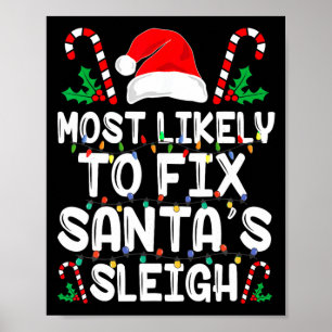 Poster Mais Provável De Consertar O Trenó De Papai Noel E