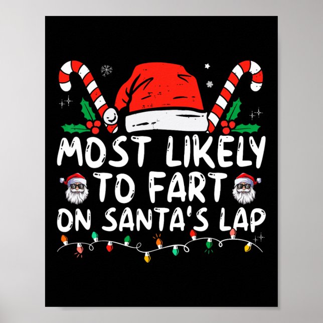 Poster Mais Provável De Peidar No Colo De Papai Noel Famí (Frente)