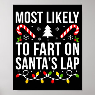 Poster Mais Provável De Peidar No Colo Do Papai Noel Nata