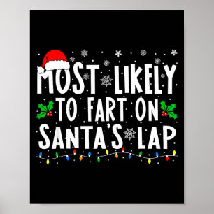 Poster Mais Provável De Peidar No Colo Do Papai Noel Nata