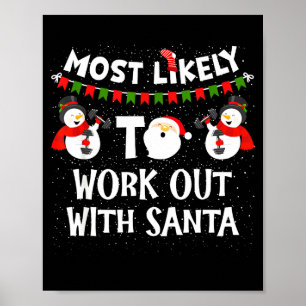 Poster Mais Provável De Se Exercitar Com O Natal Em Famíl