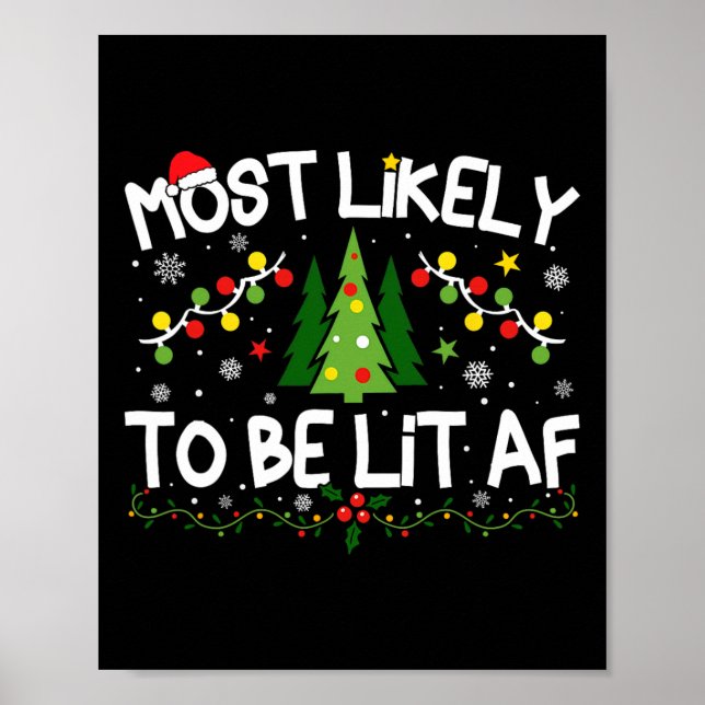 Poster Mais Provável de Ser Aceso no Natal Correspondente (Frente)