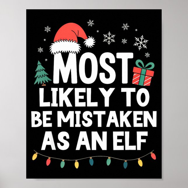 Poster Mais Provável de ser Confundido como um Elfo Natal (Frente)